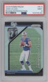 Josh Allen from the 2018 Panini Prizm set graded by PSA and given an overall grade of 9.
