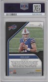 Josh Allen from the 2018 Panini Prizm set graded by PSA and given an overall grade of 9.