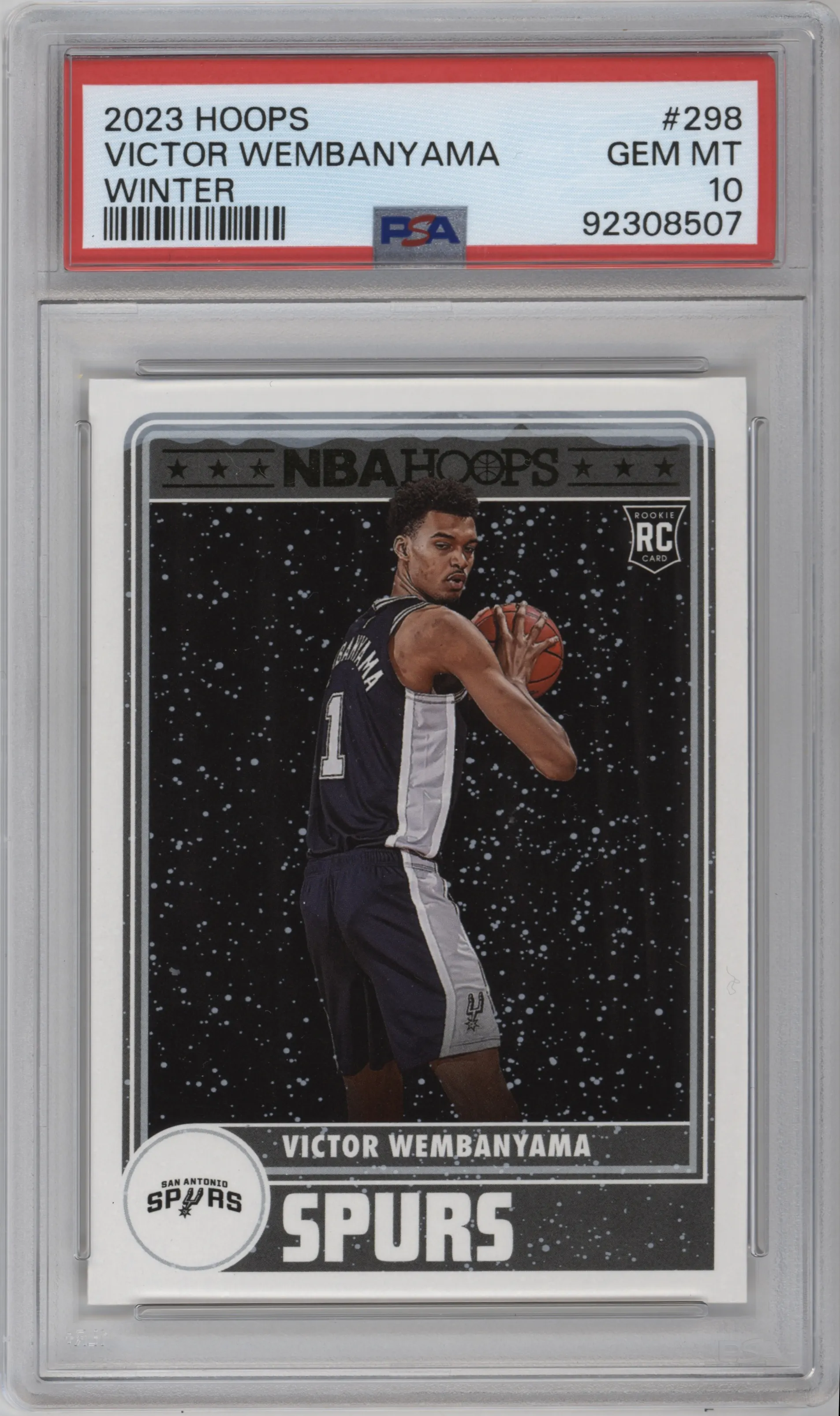 2023 Panini NBA Hoops Victor Wembanyama Winter #298 PSA 10