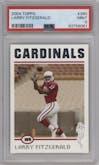 Larry Fitzgerald from the 2004 Topps set graded by PSA and given an overall grade of 9.