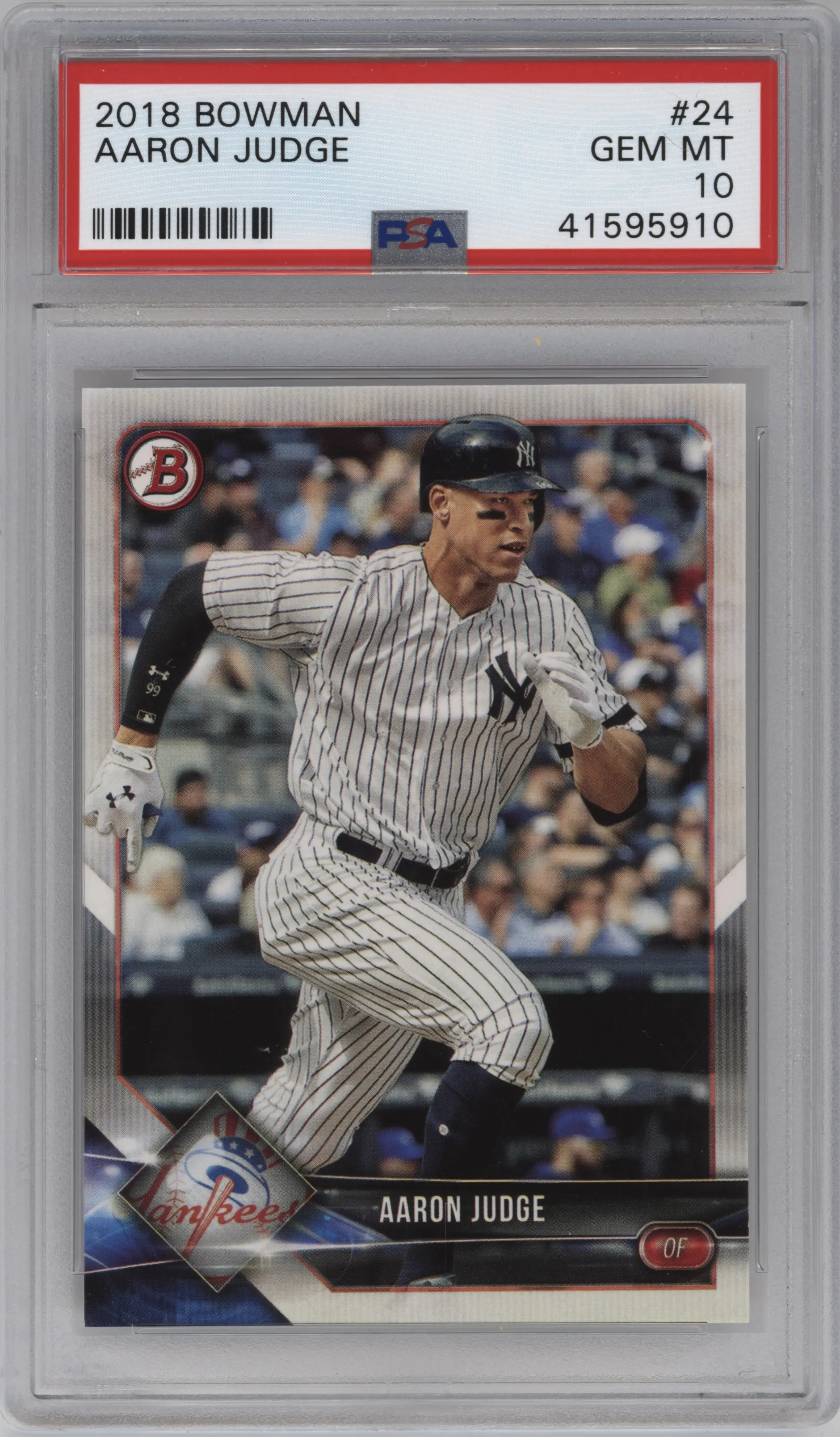 2018 Bowman Aaron Judge #24 PSA 10