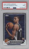 Victor Wembanyama from the 2023-24 Topps Chrome set graded by PSA and given an overall grade of 9.