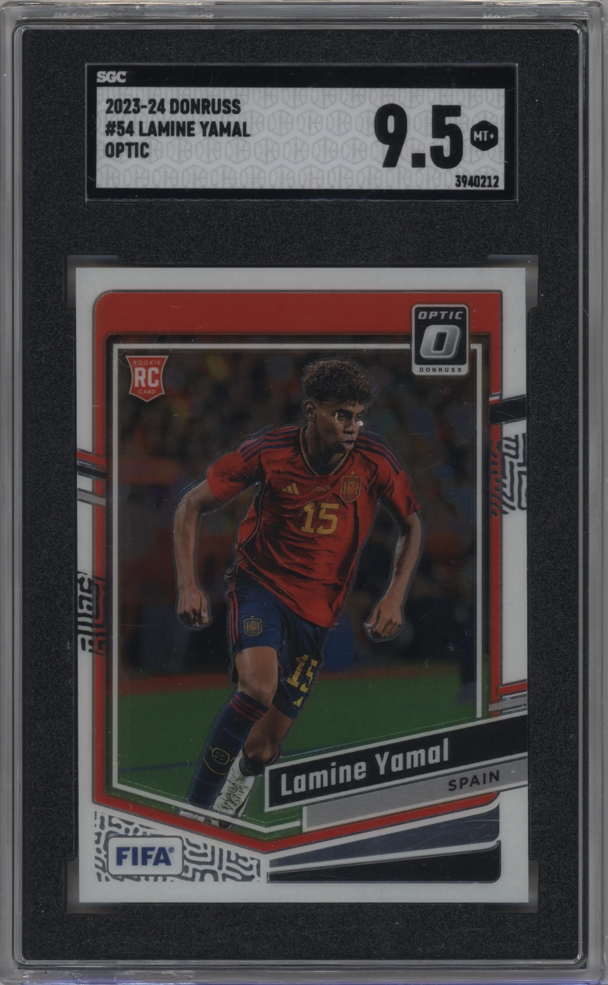 2023 Panini Donruss Optic Lamine Yamal #54 SGC 9.5