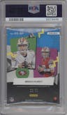 Brock Purdy from the 2023 Panini Spectra set graded by PSA and given an overall grade of 8.