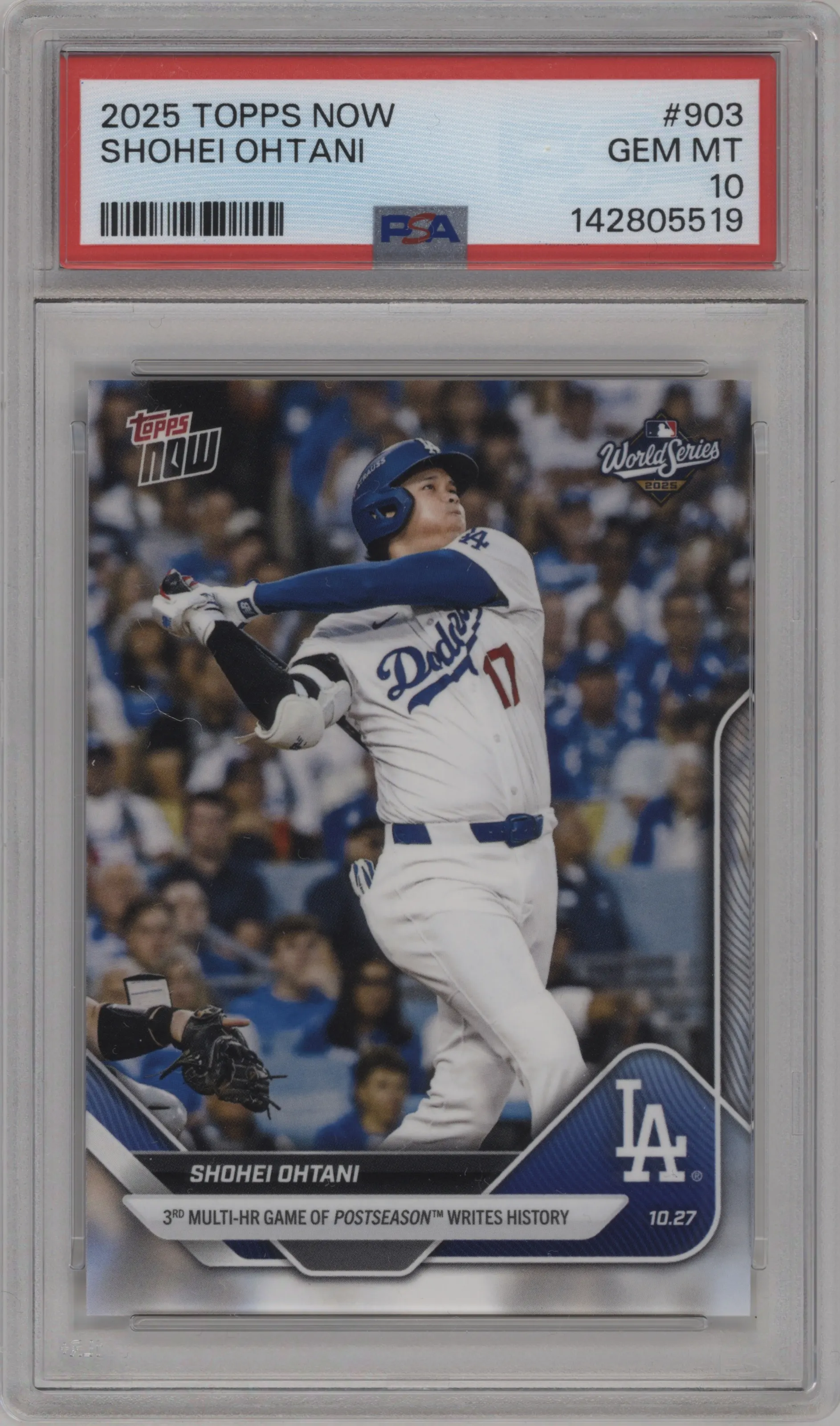 2025 Topps Now Shohei Ohtani PSA 10