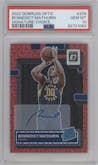 Bennedict Mathurin from the 2022-23 Panini Donruss Optic  set featuring a Choice parallel graded by PSA and given an overall grade of 10.