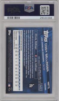 Cody Bellinger from the 2017 Topps Chrome Update Series set graded by PSA and given an overall grade of 10.
