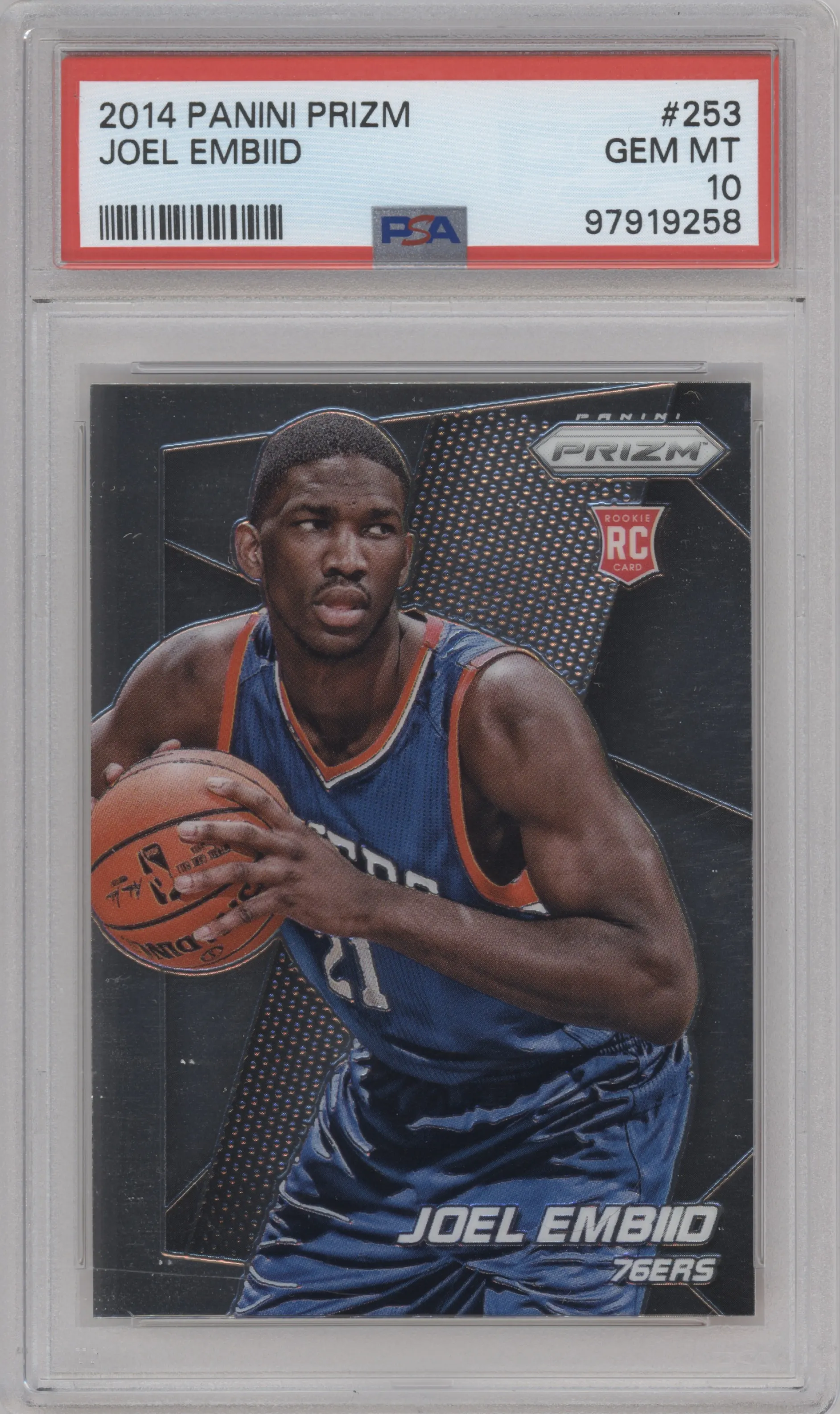 2014 Panini Prizm Joel Embiid PSA 10