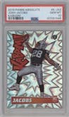 Josh Jacobs from the 2019 Panini Absolute set graded by PSA and given an overall grade of 10.