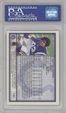 Edgerrin James from the 1999 Topps Chrome set graded by PSA and given an overall grade of 9.