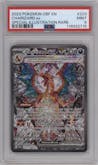Charizard ex from the 2023 Pokemon SV set graded by PSA and given an overall grade of 9.