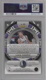 Luka Doncic from the 2023-24 Panini Obsidian set graded by PSA and given an overall grade of 10.