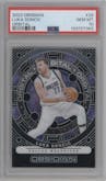 Luka Doncic from the 2023-24 Panini Obsidian set graded by PSA and given an overall grade of 10.