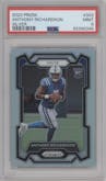 Anthony Richardson from the 2023 Panini Prizm set featuring a Silver Prizm parallel graded by PSA and given an overall grade of 9.