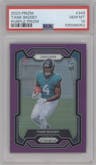 Tank Bigsby from the 2023 Panini Prizm set featuring a Purple Prizm parallel graded by PSA and given an overall grade of 10.
