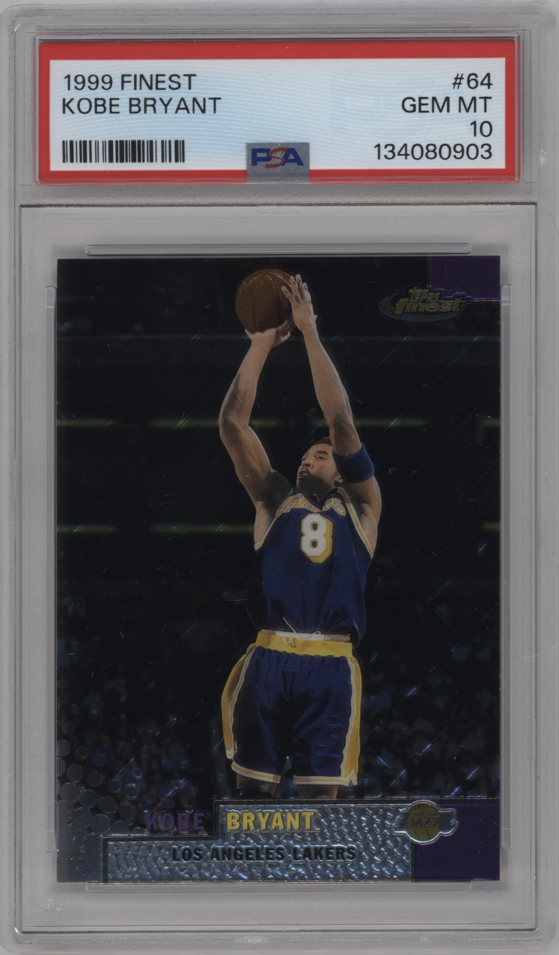 1999 Topps Finest Kobe Bryant #64 PSA 10