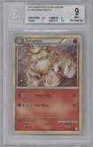 Arcanine from the 2010 Pokemon HG & SS set graded by Beckett and given an overall grade of 9.