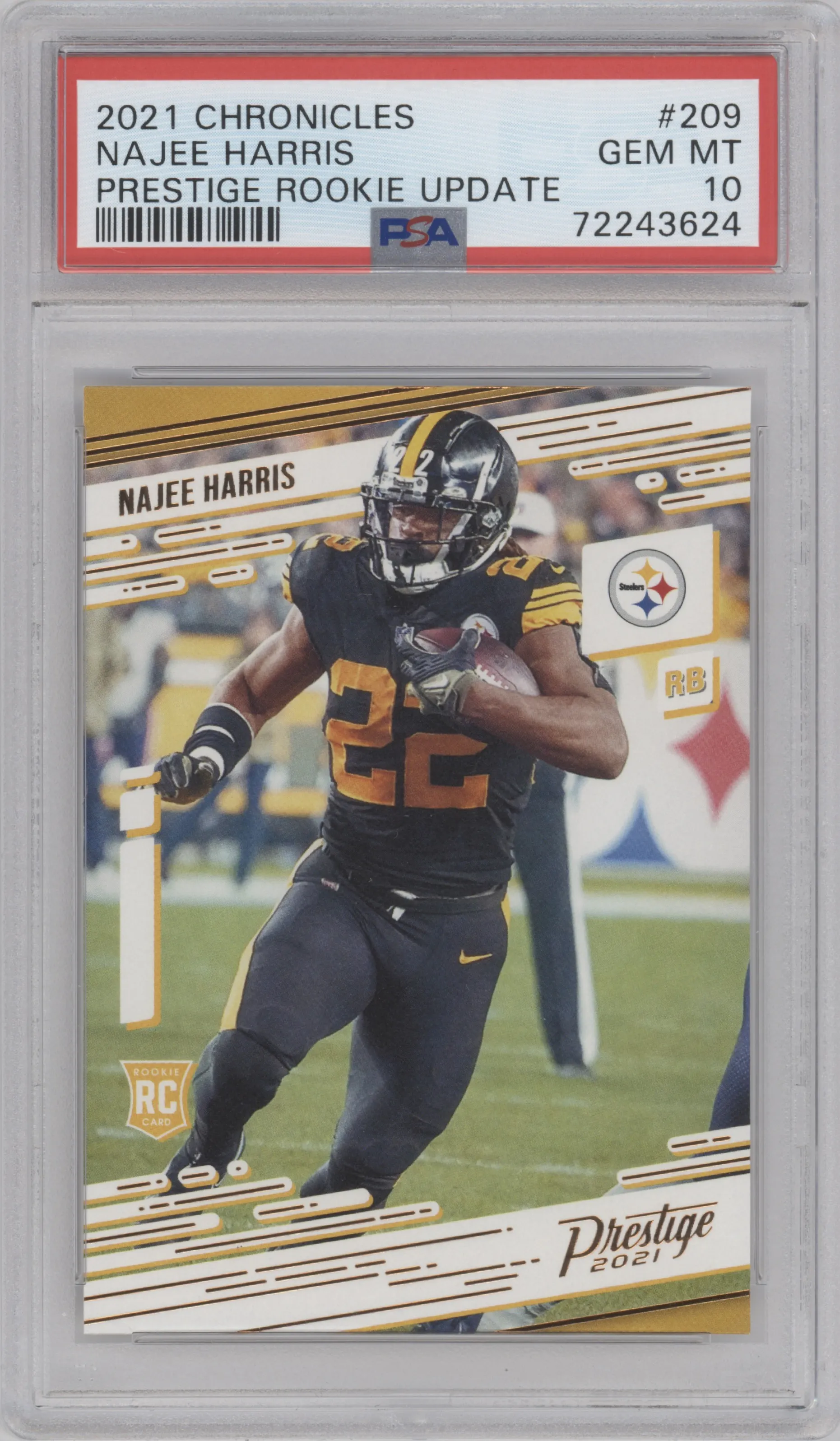 2021 Panini Chronicles Prestige Najee Harris PSA 10