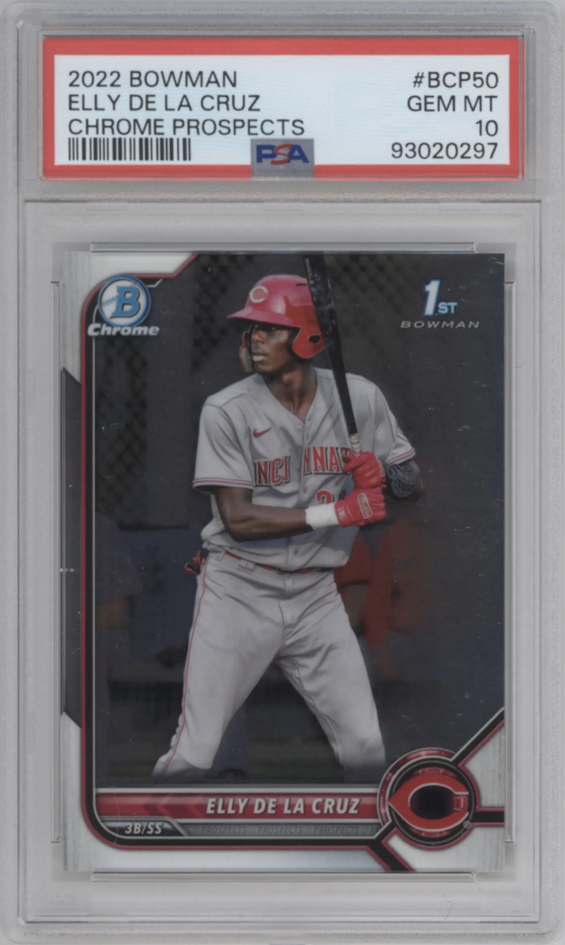 2022 Bowman Chr.Pros. Elly De La Cruz PSA 10