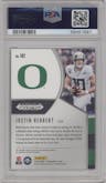 Justin Herbert from the 2020 Panini Prizm Draft Picks set graded by PSA and given an overall grade of 10.