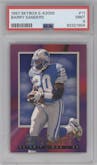 Barry Sanders from the 1997 SkyBox E-X2000 set graded by PSA and given an overall grade of 9.