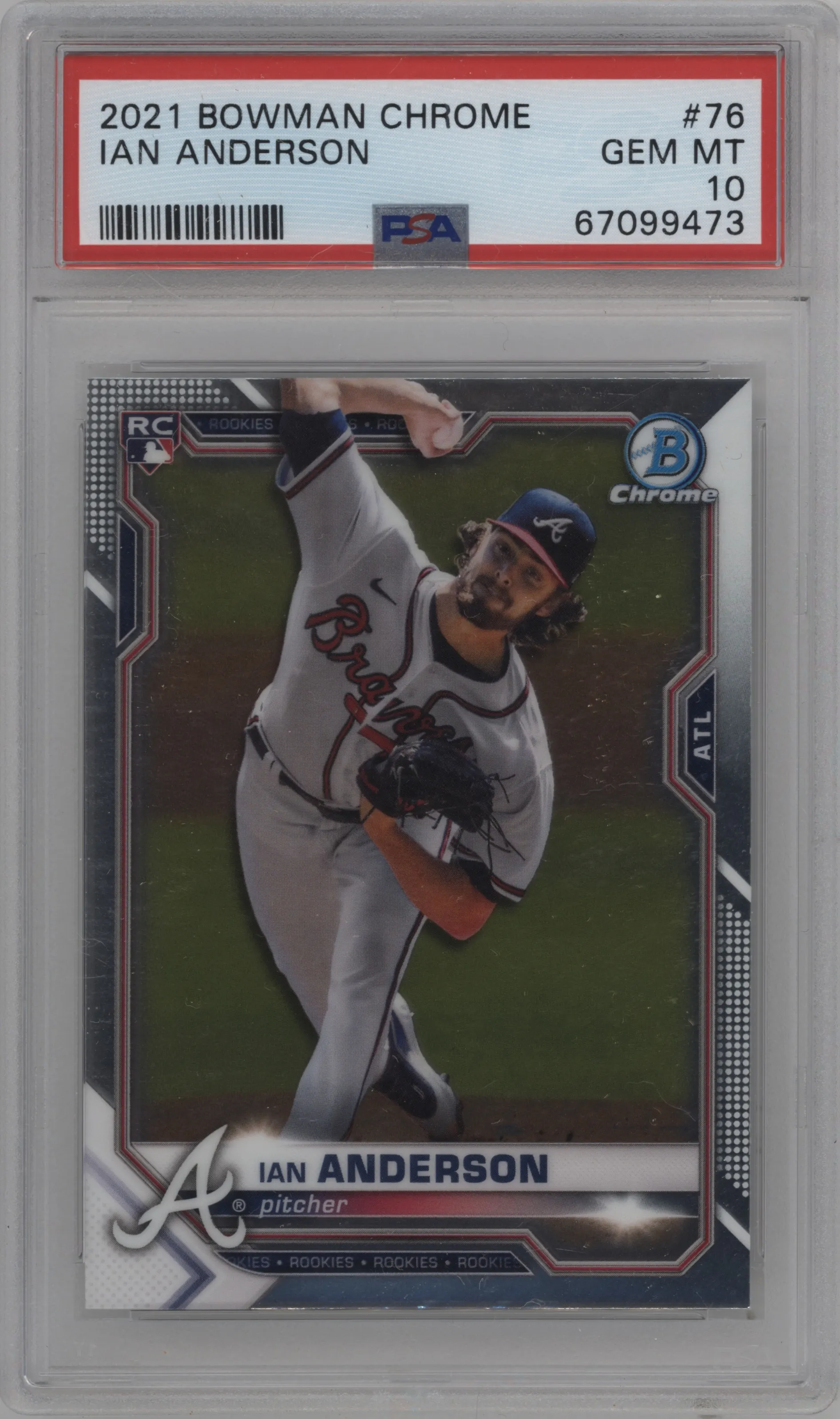 2021 Bowman Chrome Ian Anderson PSA 10