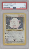 Chansey from the 1999 Pokemon set graded by PSA and given an overall grade of 1.