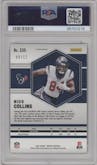 Nico Collins from the 2021 Panini Mosaic set featuring a Green Swirl parallel graded by PSA and given an overall grade of 10.