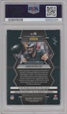 Jason Kelce from the 2023 Panini Mosaic set featuring a Choice Nebula parallel graded by PSA and given an overall grade of 9.