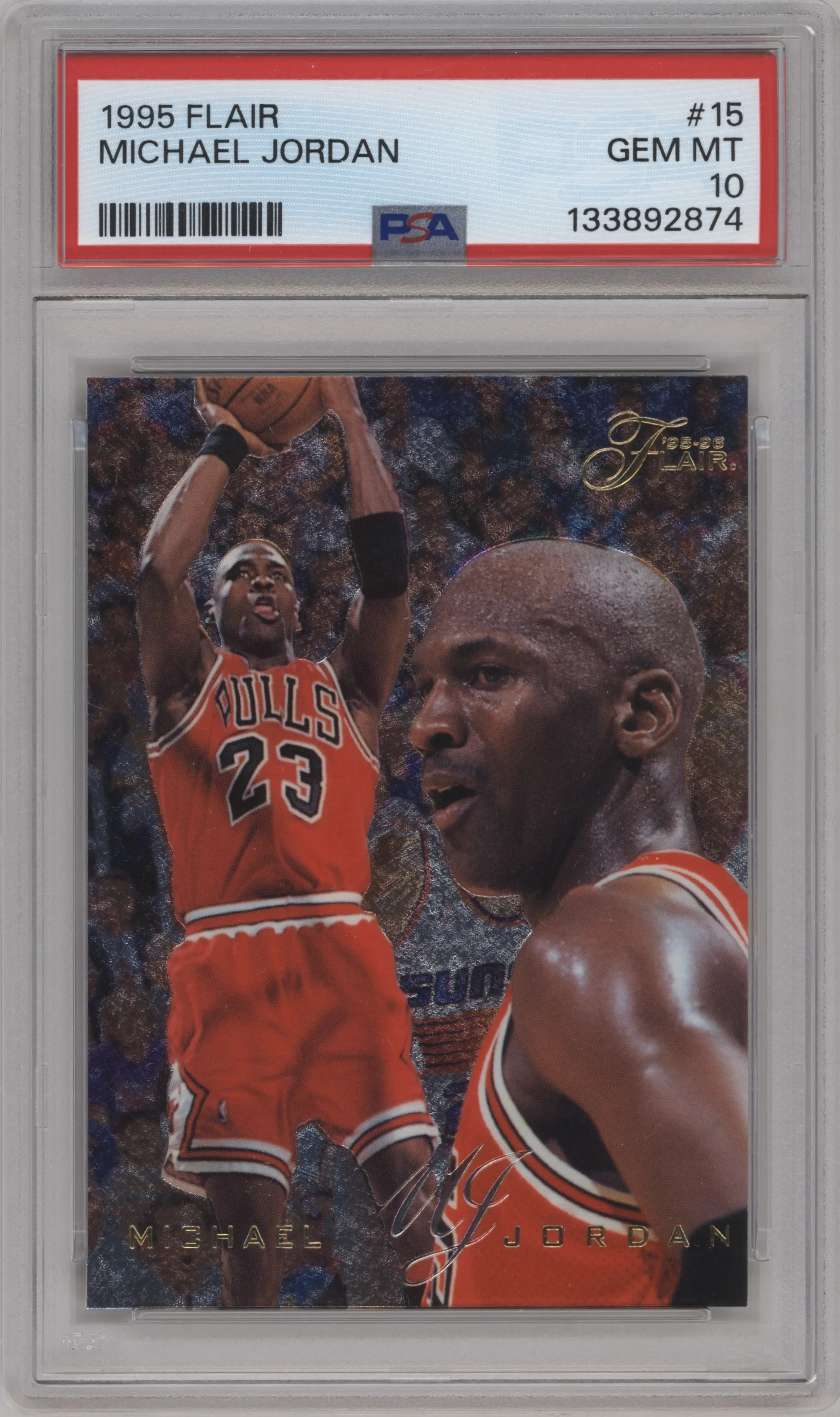 1995 Flair Michael Jordan PSA 10