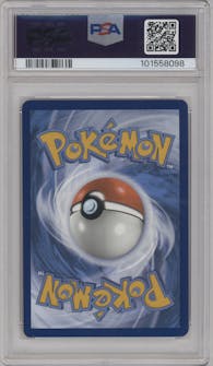 Pikachu ex from the 2024 Pokemon SV set graded by PSA and given an overall grade of 10.