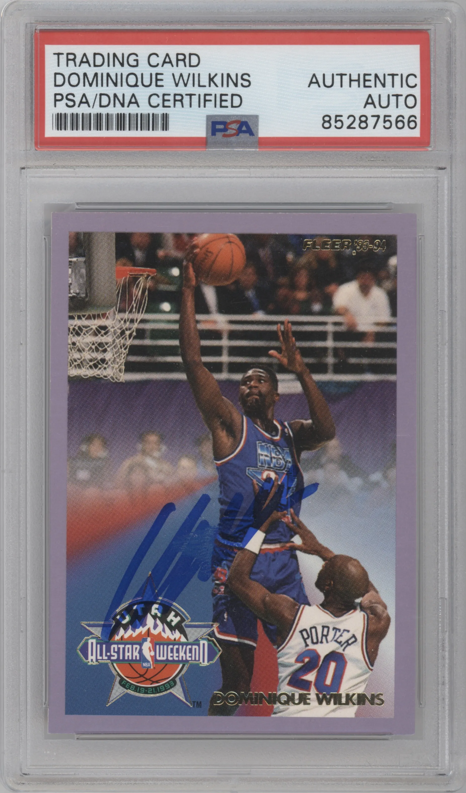 1993 Fleer All-Stars Dominique Wilkins PSA AUTHENTIC #12 PSA