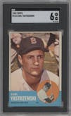 Carl Yastrzemski from the 1963 Topps set graded by SGC and given an overall grade of 6.