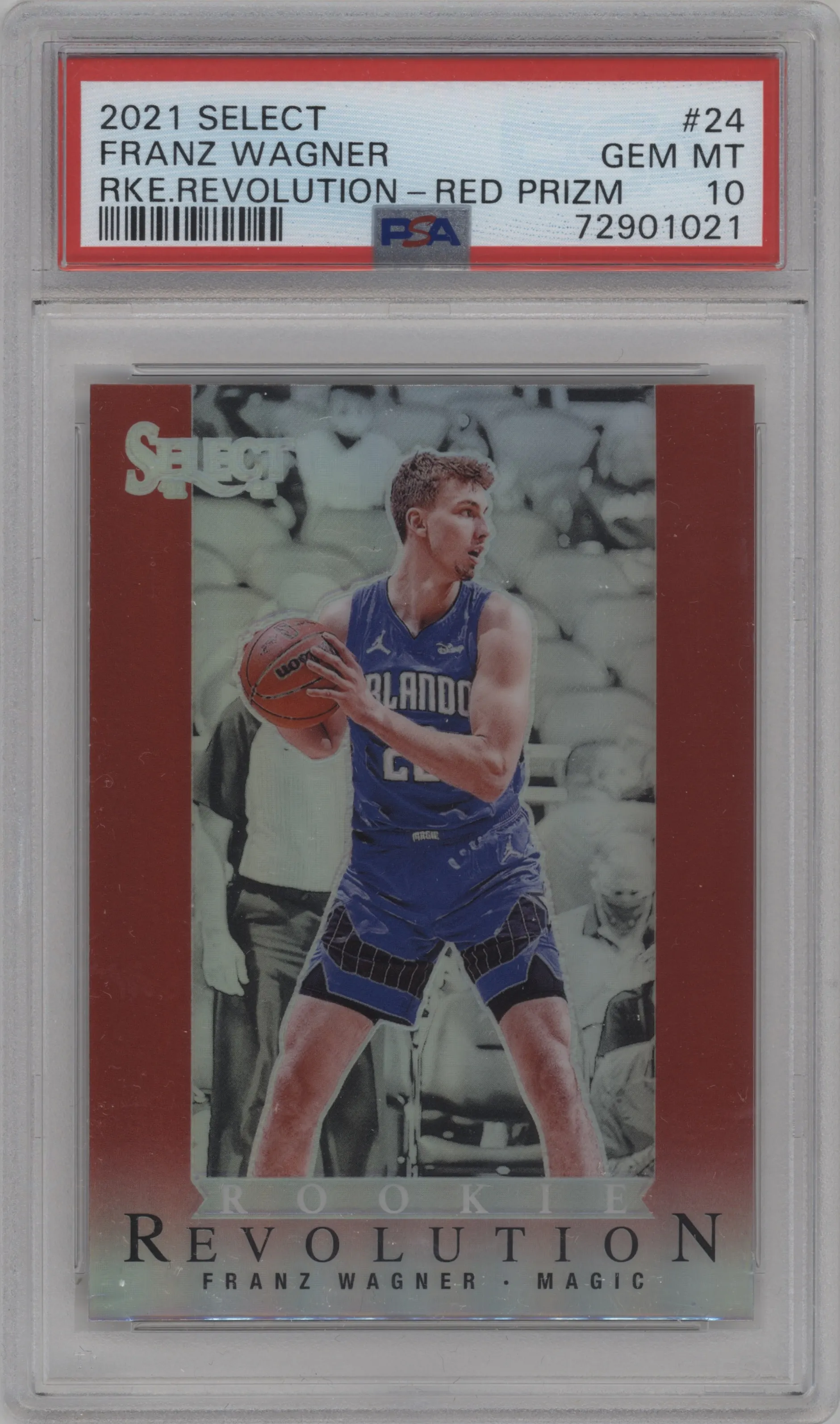 2021 Panini Select Rke.Revolution Franz Wagner Red Prizm PSA 10