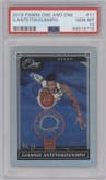 Giannis Antetokounmpo from the 2019-20 Panini One and One set graded by PSA and given an overall grade of 10.