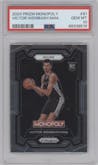 Victor Wembanyama from the 2023-24 Panini Prizm Monopoly set graded by PSA and given an overall grade of 10.