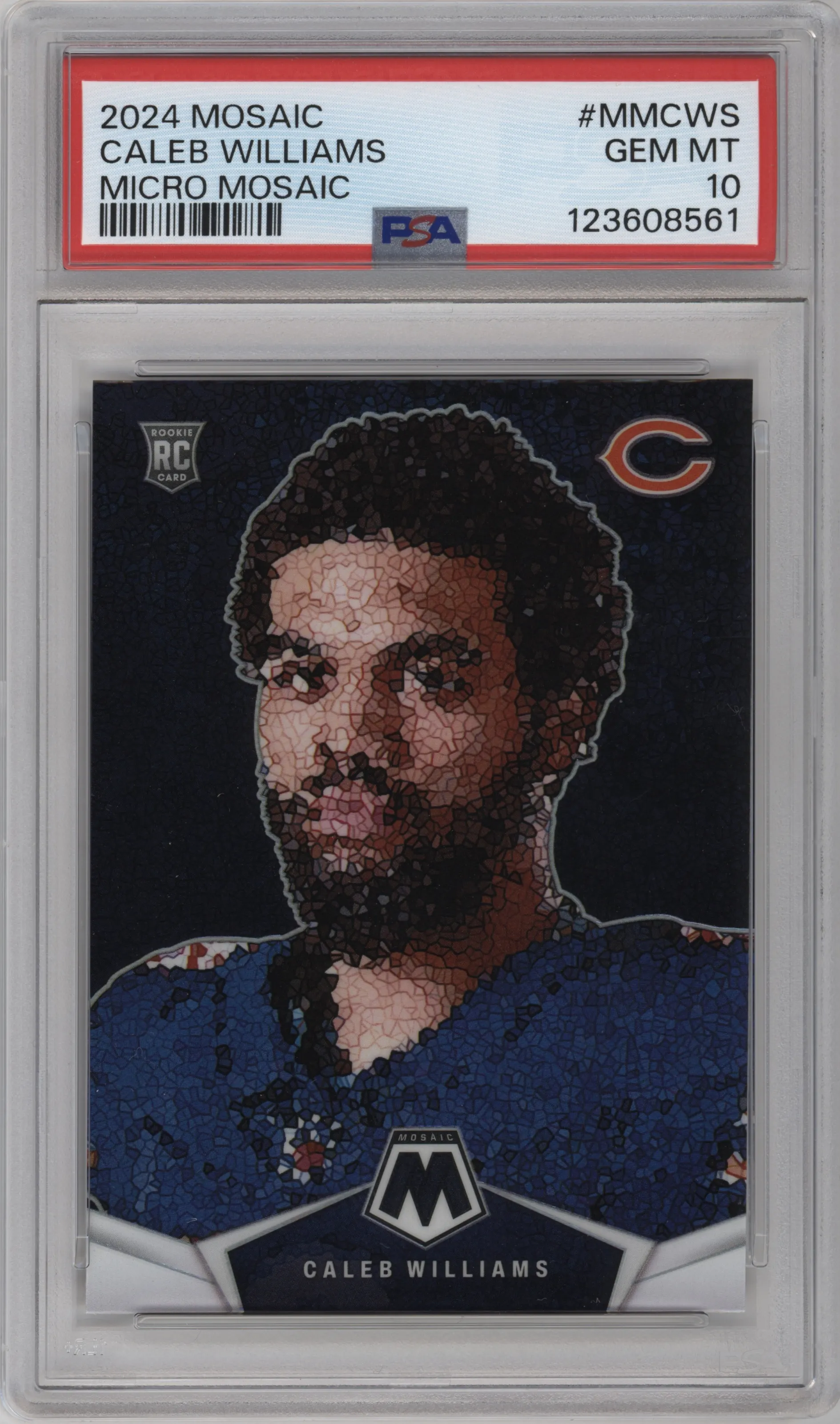 2024 Panini Mosaic Micro Mosaic Caleb Williams #MM-CWS PSA 10