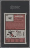 Aaron Rodgers from the 2005 Topps Heritage set graded by SGC and given an overall grade of 10.