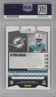  De'Von Achane from the 2023 Panini Absolute set graded by PSA and given an overall grade of 10.