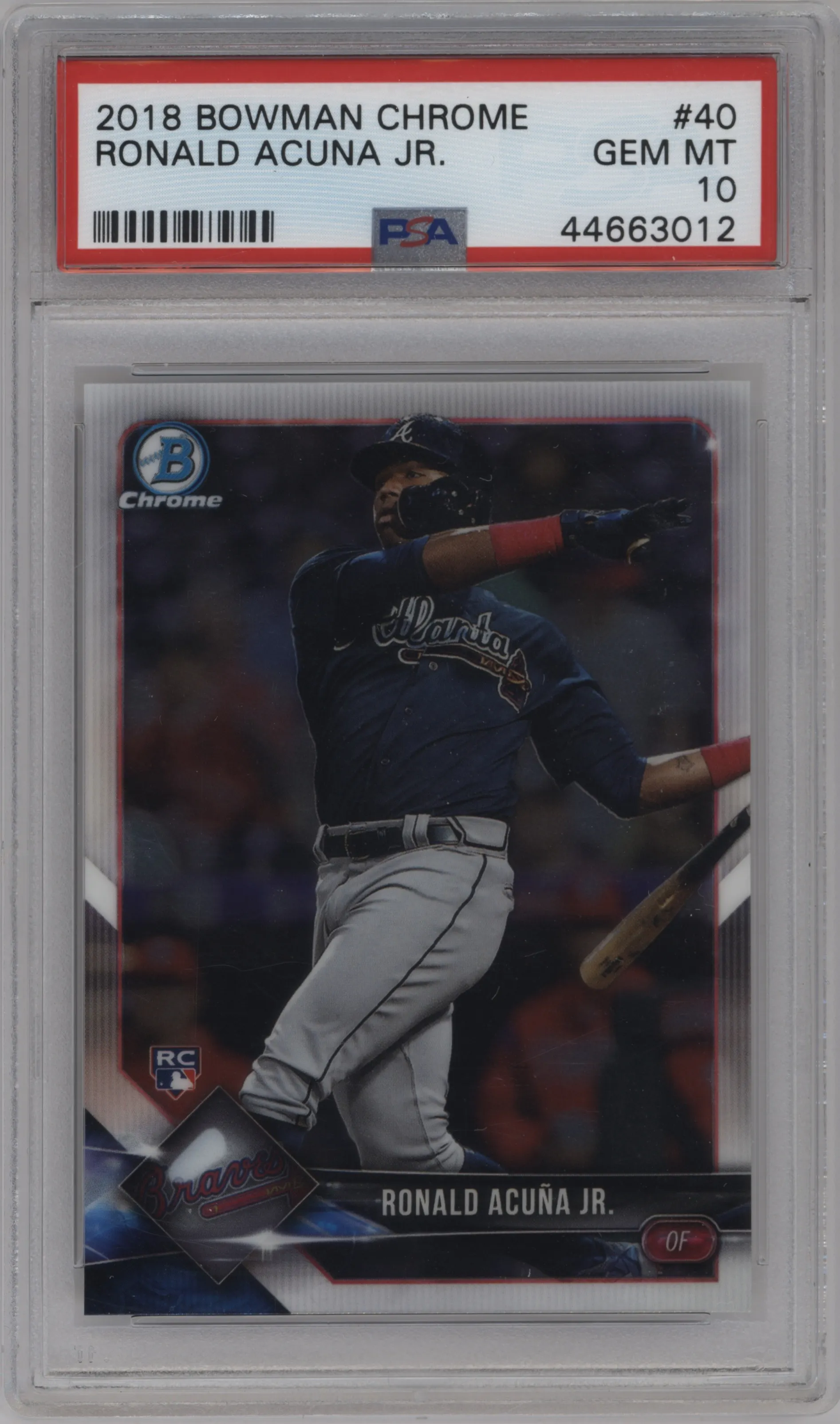 2018 Bowman Chrome Ronald Acuna Jr. PSA 10
