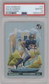 Malik Nabers  from the 2024 Donruss set graded by PSA and given an overall grade of 10.