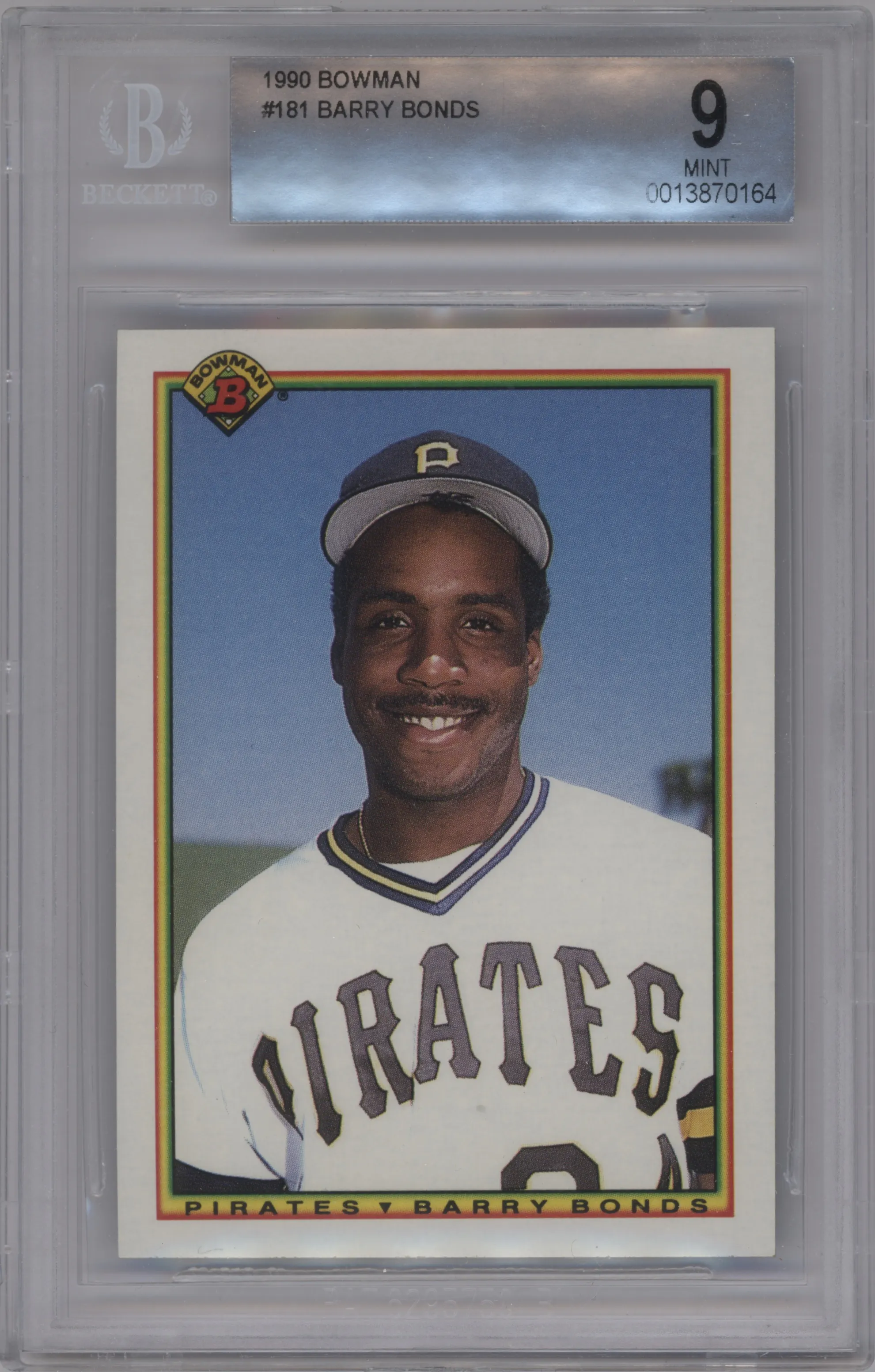 1990 Bowman Barry Bonds BGS 9