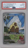 Alolan Dugtrio from the 2024 Pokemon SV set graded by PSA and given an overall grade of 10.