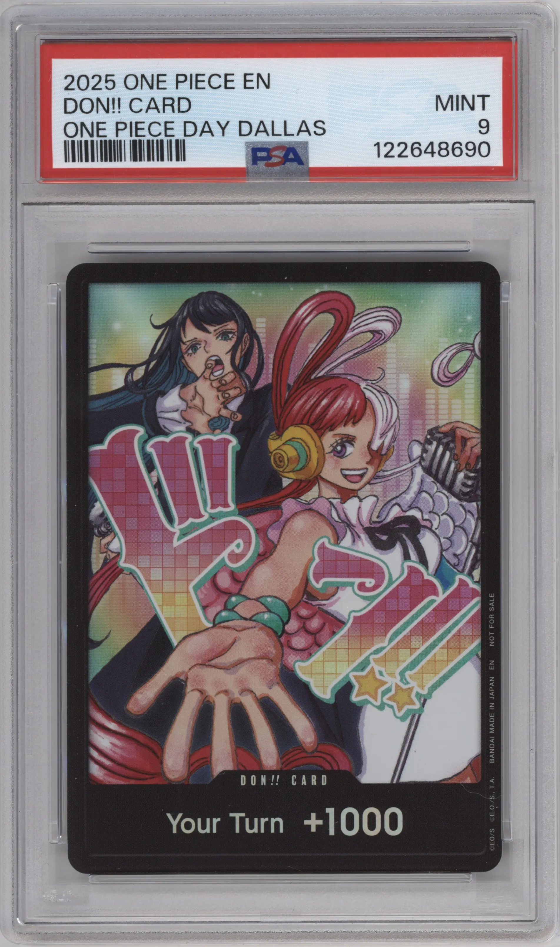 2025 One Piece DON!! Card Day Dallas 2025 PSA 9