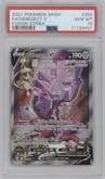 Genesect V from the 2021 Pokemon SWSH set graded by PSA and given an overall grade of 10.