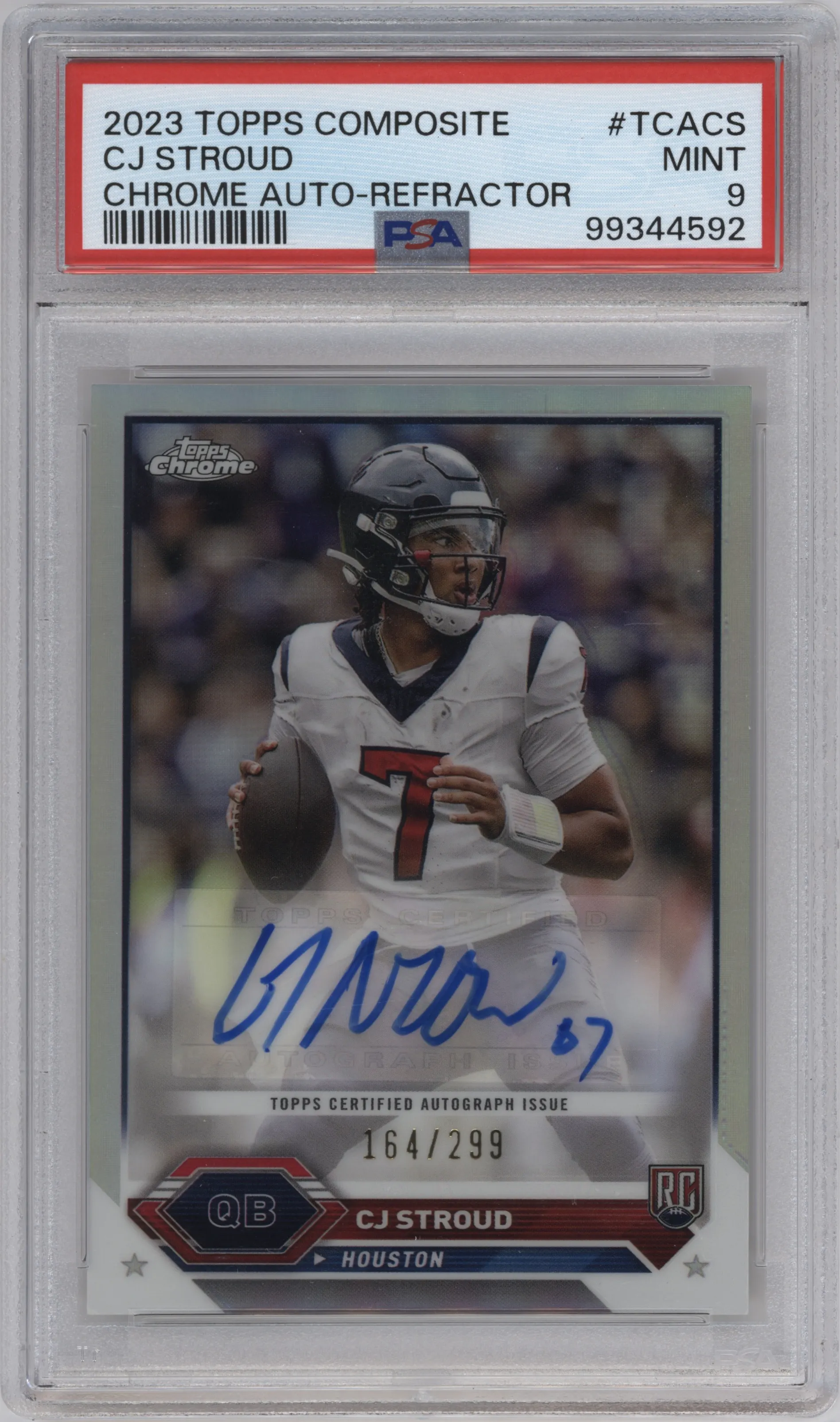 2023 Topps Composite Chr.Auto CJ Stroud Refractor #TCA-CS PSA 9