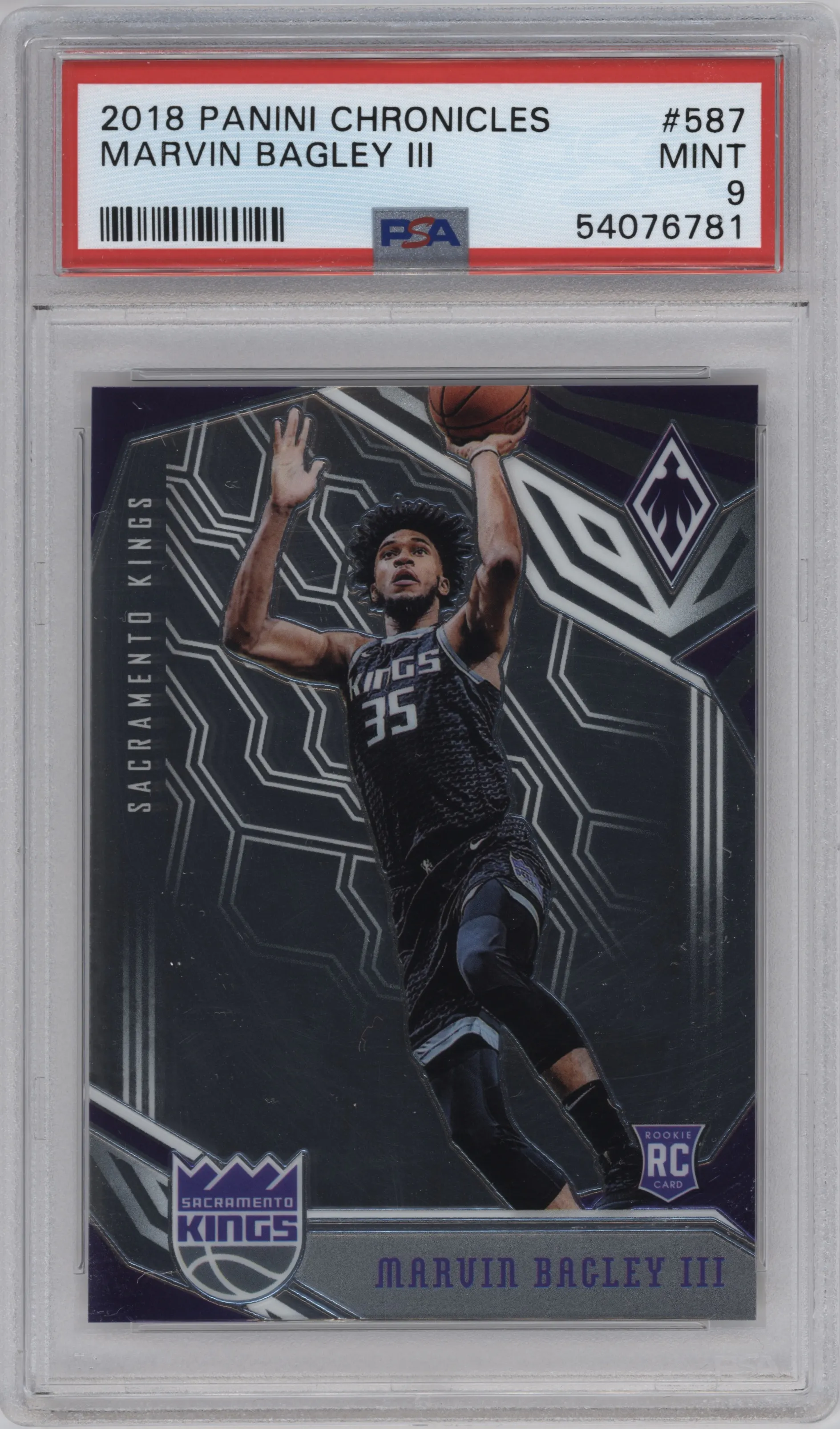 2018 Panini Chronicles Phoenix Marvin Bagley III #587 PSA 9