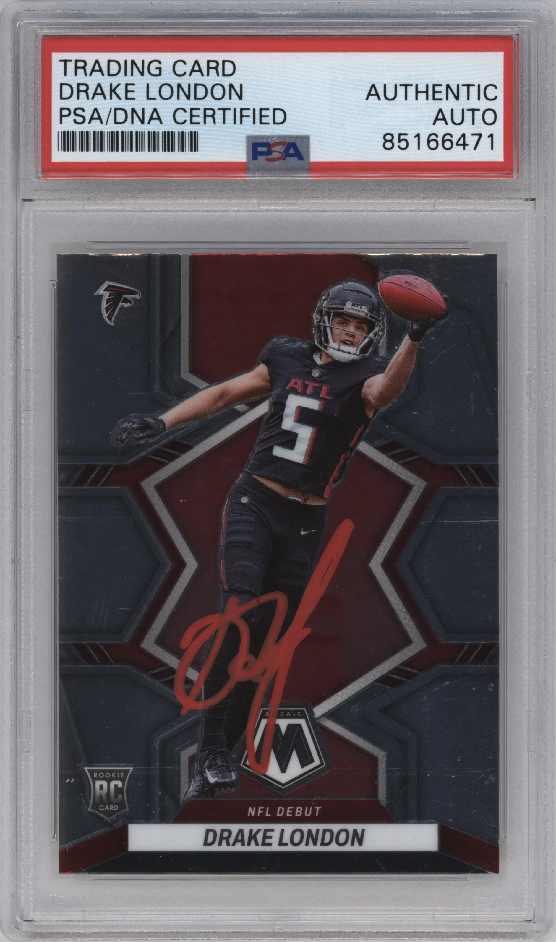 2022 Panini Mosaic Drake London PSA AUTHENTIC #275 PSA