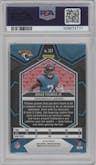 Brian Thomas Jr. from the 2024 Panini Mosaic set featuring a Green Mosaic parallel graded by PSA and given an overall grade of 10.