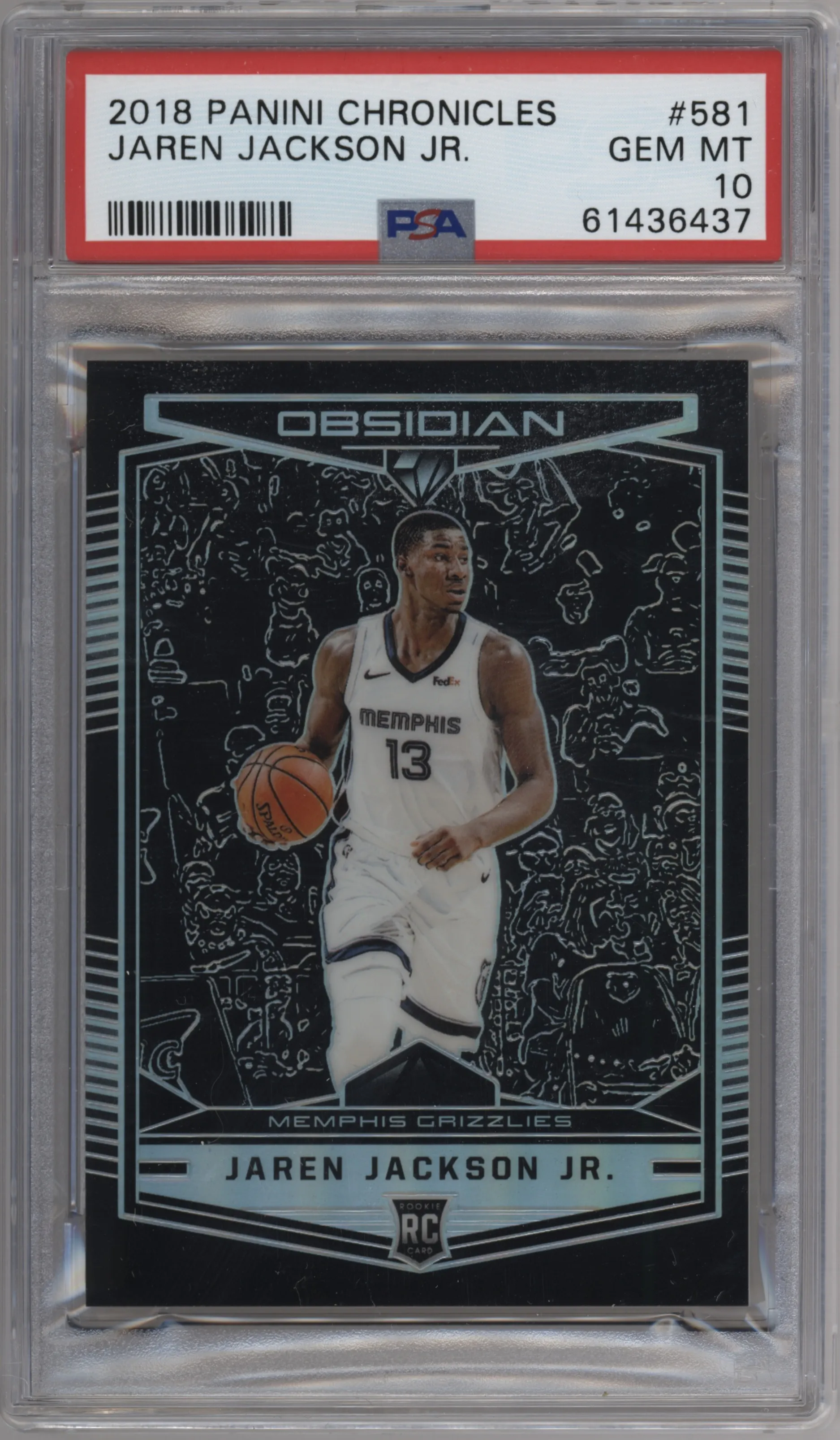 2018 Panini Chronicles Obs.Preview Jaren Jackson Jr. #581 PSA 10